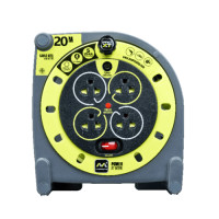 ราคา Global House LUCECO โรลสายไฟ 4หัว 20เมตร ขนาด 1 0mm รุ่น HMTH20104SL GH สีเขียว รับประกันของเเท้ (22493230406)