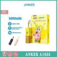 ราคา Anker A1633 SpongeBob Charger 2 in 1 Batttery And Dual USB Wall Charger 5000mAh Batttery Fast Charging Foldable Plug (19012160783)