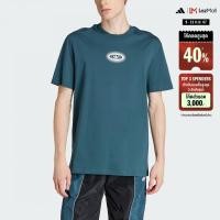 ราคา adidas ไลฟ์สไตล์ เสื้อยืดพิมพ์ลาย adidas Rekive ผู้ชาย สีเทอร์คอยส์ IM1839 (22434704857)