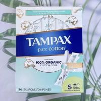 ราคา ผ้าอนามัยแบบสอด ออร์แกนิค Pure Tampons 100 Organic Cotton Core Tampons Regular or Super TAMPAX (18615228768)