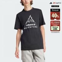 ราคา adidas ไลฟ์สไตล์ เสื้อยืดพิมพ์ลาย adidas Adventure ผู้ชาย สีดำ IL5183 (22434696643)