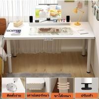 ราคา โต๊ะคอมพิวเตอร์สไตล์อิเกีย มินิมอล เรียบๆ โมเดิร์น สีขาวและสีดำ เอนกประสงค์ ไม่มีลิ้นชัก ต๊ะทํางานสีขาว ขาโต๊ะหนา (21724281655)