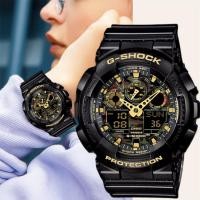 ราคา นาฬิกา Casio GShock กีฬากลางแจ้งแฟชั่นกันน้ํา ผู้ชายที่ดู GA 100BL 1A ดับเบิล (22351747316)