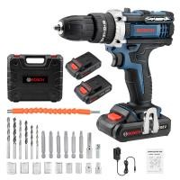 ราคา BOSCH สว่านไร้สาย 288V สว่านกระแทก 3 ระบบ 288V ทรงพลัง สำหรับงานหนัก สว่าน พร้อมแบตเตอรี่ Li ion 2 ก้อน แบตฯอึด AAA (22586814358)