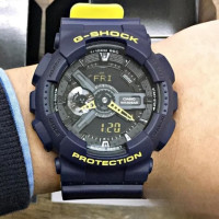 ราคา CASIO GSHOCK นาฬิกาข้อมือผู้ชาย สายเรซิ่น รุ่น GA 110HR 1Aรุ่นที่ขายดีที่สุดต่างๆ Red and black (21262197905)