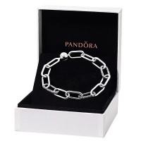 ราคา การจัดส่งไทย ของแทั 100 pandora กำไล Bond intertwined Bracelet silver 925 Chain สร้อยข้อมือ (21425064317)