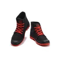 ราคา CODyx648 100 Original PALLADIUM Black Red White Martin Boots mens and womens canvas shoes 35 45 (19660648770)