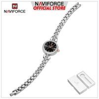 ราคา นาฬิกา NAVIFORCE สำหรับกันน้ำสำหรับผู้หญิงทองนาฬิกาข้อมือประดับเพชรสแตนเลสสตีลของขวัญสำหรับเด็กผู้หญิงและผู้หญิงทำจากโลหะ 5034 (20825992120)