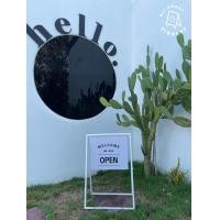 ราคา ป้ายตั้งพื้น ป้ายตั้งหน้าร้าน ป้ายโครงเหล็ก 1 cm ห้อยซิงค์ครึ่งแผ่นติดสติ๊กเกอร์ (21836383168)