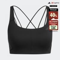 ราคา adidas Training CoreFlow Medium Support Bra Women Black HE9062 (22433732982)