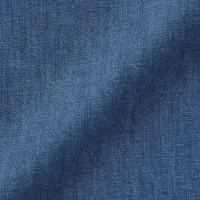 ราคา มูจิ เสื้อเชิ้ตเดนิมคอจีนแขนยาว ผู้หญิง MUJI Denim Stand Collar Long Sleeve Shirt (22575836388)