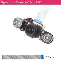 ราคา Raspberry Pi 4 IR CUT Camera Night Vision Focal Adjustable 5MP Fish Eye Auto Switch Day Night for Raspberry Pi 3 Mode B 4B (11192993028)