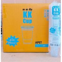 ราคา แก้วพลาสติก แก้วPET 16 20 22 ออนซ์ ปาก 98 mm พร้อมฝา โดมฮาฟ แข็ง ใส ยี่ห้อKK CUP ยกลัง 600 ชุด (22275191994)