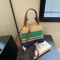 ราคา Azzo Meiฤดูร้อน 2024 ลายกระเป๋าผู้หญิงแฟชั่นTote Softหญ้าเดี่ยวรากไหล่Crossbody Satchel (22491277016)