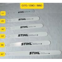 ราคา บาร์เลื่อยยนต์ บาร์ตัดไม้ บาร์หัวเลส บาร์เลเซอร์ บาร์ สติล 21นิ้ว 25นิ้ว30นิ้ว 33นิ้ว 36นิ้ว 42นิ้ว สำหรับเลื่อยนยนต์ใหญ่รุ่น 070 (22235176290)