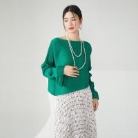 ราคา Z9096 One Size 45 75kg Pleated Long Sleeved T Shirt WomenS Top Loose And Irregular Off Neck Off The Shoulder Lantern Sleeve Sweater (21952287853)