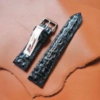 ราคา P leather สายนาฬิกาหนังกระดูก หนังจระเข้แท้ 18มม 19มม 20มม 21มม 22มม 23มม 24มม ฟรี สปริงบาร์ 1 คู่ (22029893106)