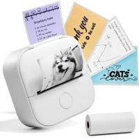 ราคา เครื่องปริ้นพกพา เครื่องพิมพ์สติ๊กเกอร์ Phomemo T02 เครื่องปริ้นสติ๊กเกอร์ ไร้หมึก พิมพ์ที่อยู่ รูปภาพ บาร์โค้ด ฉลาก Bluetooth Thermal Printer (21392954417)