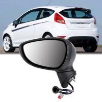 ราคา กระจกมองกระจกมองหลังประตูไฟฟ้าด้านข้างผู้โดยสารซ้ายพร้อมไฟเลี้ยวเหมาะสำหรับ Ford Fiesta Mk7 08 12 011GCS3795 (21368516019)