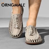 ราคา ORNGMALL Shoes Woven Sandals Casual Style Men Women Beach sandals Multicolor Strappy Sandals Plus Size 35 48 Fast Delivery Cheap Price (12133994440)