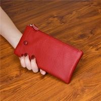 ราคา กระเป๋าสตางค์ หนังวัวแท้ ใบยาว แบบบางพิเศษ แต่งซิป ใส่บัตรได้ แบบเรียบง่าย สําหรับผู้ชาย และผู้หญิง (22073999778)