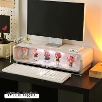 ราคา ชั้นวางจอคอมพิวเตอร์ กล่องใส่โมเดล มีแสงสว่าง ที่วางจอคอมแบบมีลิ้นชัก กล่องเก็บของ ชั้นวางเพิ่มความสูง (22422066200)