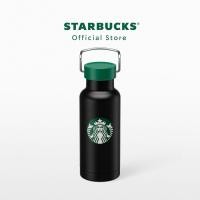ราคา Starbucks Stainless Steel New Era Black Water Bottle 16oz ขวดน้ำสตาร์บัคส์สแตนเลสสตีล ขนาด 16ออนซ์ A11152499 (22303361540)
