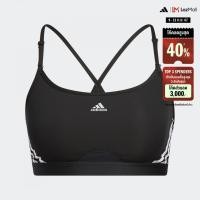 ราคา adidas เทรนนิง Gym Training สปอร์ตบราซัพพอร์ตระดับต่ำ adidas Aeroreact 3 Stripes ผู้หญิง สีดำ HC7862 (22433771883)