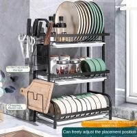 ราคา ชั้นวางของ3ชั้น ทรงเหลี่ยม ามในครัว ตะแกรงวางจาน นอเนกประสงค์ กล่องเก็บจานชาม ชั้นวางของในครัว ชั้นวางของในครัว อเนกประสงค์ ชาม และกล่องเก็บตะเกียบ ตะแกรงวางจาน ชั้นวางจานอเนกประสงค์ กล่องเก็บจานชาม ต