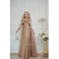 ราคา ชุดเดรสอิสลามสำหรับผู้หญิง ชุดพร้อมผ้าคลุม แถมฟรีผ้าคลุม ชีฟองพันยาวผืนเปล่า รุ่นดาวิ แฟชั่นมุสลิม ชุดเดรสทรงบานใส่ออกงาน สวยมาก (22203602315)