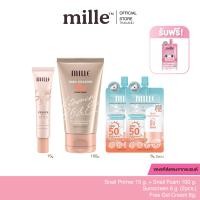 ราคา 4 ชิ้น แถม 1 เซ็ต Snail Bright Primer 15 g Snail Foam 100 g Sunscreen 6 g 2 ซอง ฟรี Rose Peptide Gel Cream 6 g (22608222823)