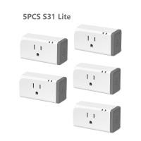 ราคา SONOFF 3 ชิ้น 5 ชิ้น WiFi ปลั๊กซ็อกเก็ตสมาร์ท 15A ไร้สายปลั๊กสมาร์ท O Utlet eWeLink APP ควบคุมการจับเวลาโทรศัพท์ควบคุมระยะไกล Google Home ควบคุมเสียงของ Alexa S31 Lite (21297093441)