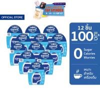 ราคา 12 ชิ้น Equal Classic อิควล คลาสสิค ผลิตภัณฑ์ให้ความหวานแทนน้ำตาล ขนาด 100 เม็ด 0 แคลอรี (21929837442)