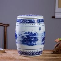 ราคา ถังข้าวจิ่งเต๋อเจิ้นถังใส่ข้าว25กก 30กก 50กก ฝาเรียบพร้อมฝาปิดโถเก็บของเซรามิกถังหมักเนื้อผักดองถังใส่น้ำ (6757590378)