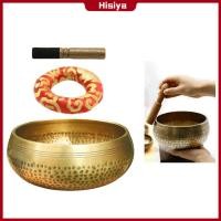 ราคา Hisiya Hand Hammered Singing Bowl Set Buddhism Handcrafted Tibetan Meditation Bowl with Stick Home Decor (20896256664)