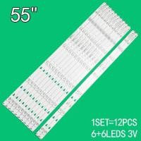 ราคา Pre order 12pcs For Haier Le55q6500u Led55d6 01 A 30355006201 Lq55h31 Q55x31j Lq55al88m81 G55c F55c Jvc N55y Led Backlight Strip (21417099693)