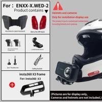 ราคา สำหรับ X NEXX X WED2ขายึดกล้องโกโปรคางอลูมิเนียมหมวกกันน็อคที่กำหนดเองได้ Hero12 11 10 Insta360กล้องหนึ่ง X3 Rs DJI (21528303698)