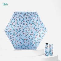 ราคา BGG ร่ม ร่มพับ 5ตอน ขนาดเล็ก กันแดด กันฝน กันยูวี เชอร์รี่ FM2038 (22098827833)