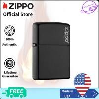 ราคา Zippo Black Matte Windproof Pocket Lighter With Zippo Logo Zippo 218ZL สีดําด้าน ไฟแช็กไม่มีเชื้อเพลิงภายใน (10995146214)