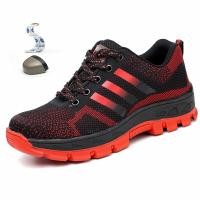 ราคา Mens Safety Work Shoes Steel Toe Sneakers Women Lightweight Breathable Indestructibler Shoes Working Boots Outdoor Shoe (1499464590)