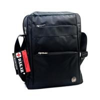 ราคา Chinatown Leather กระเป๋าผ้าสะพายDakarสีดำซิปหน้าขนาดA4 (22549873793)