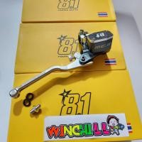 ราคา ปั๊มบน 8 1 สีเงิน งานCNC มือเบรคสีเงิน WAVE110i WAVE125 WAVE100S WAVE100 MIO MSLAZ R15 SONIC DASH LS (22325125659)