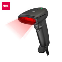 ราคา Deli เครื่องอ่านบาร์โค้ด 1D ปืนยิงบาร์โค้ด เครื่องยิงบาร์โค้ด เครื่องสแกน barcode มีการรับประกัน ยิงบาร์โค้ด แบบไร้สาย มีสาย Barcode Scanner (22494524976)
