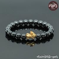 ราคา อาเป่า หินเฮมาไทต์ Hematite ขนาด 8 มิล ประดับเบบี้ปี่เซียะ เงินแท้ 92 5 ชุปทอง ปี่เซี๊ยะเบบี้ ปี่เซียะเด็ก คัดหิน กำไลหินสี กำไลหินนำโชค (1399906931)