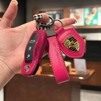 ราคา 2024 Porsche Ruby red Key Shell Cayenne Macan 911 Panamera 718 Taycan การปรับเปลี่ยนฝาครอบพวงกุญแจ (21734615716)