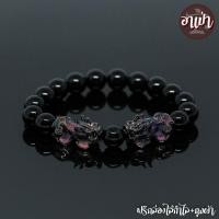 ราคา อาเป่า หินนิลดำ Onyx ขนาด 10 มิล ประดับปี่เซียะ 5 ธาตุ 1 คู่ ปี่เซียะเปลี่ยนสี ปี่เซียะ 5 สี คัดหิน หินนิลกาฬ กำไลหินสี กำไลหินนำโชค (18013586785)