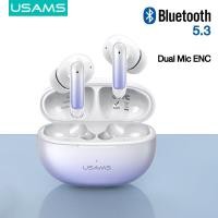 ราคา USAMS ENC TWS หูฟังบลูทูธไร้สาย5 3ลดเสียงรบกวนไมโครโฟนระดับ HD หูฟังไร้สายหูฟังอินเอียร์เสียงเบสหูฟังเอียร์บัดเสียงรอบทิศทาง3D ACC (18994180090)