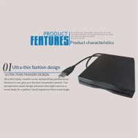 ราคา 3 5 Inch External Floppy Disk Reader and Ultra Thin Desig Portable for PC Laptop (22106884810)