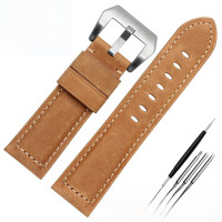 ราคา สายนาฬิกาหนังแท้สําหรับ PAM111 คู่มือ Retro Horsehide Strap พร้อมหัวเข็มขัด Katini ยี่ห้อ Medium Thickness Matte Finish (20121052927)