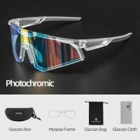 ราคา ROCKBROS Photochromic Cycling Glasses Polarized Adjustable Nose Support Myopia Frame Sports Sunglasses Men Women Eyewear Goggle (18137810171)
